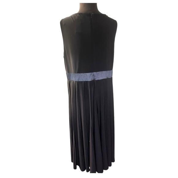 Y2K Slinky Stretch Babydoll Empire Embellished Dress 16 Glam Whimsigoth LBD - Picture 4 of 5